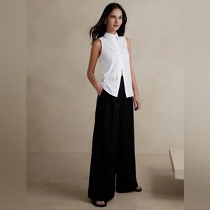 Banana Republic Riley Tailored Fit Sleeveless Button-up